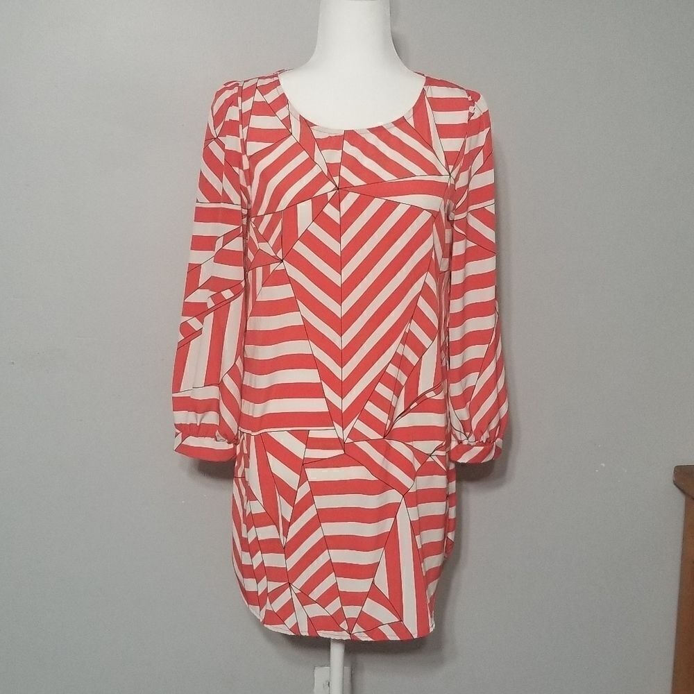 The vintage shop geo striped dress